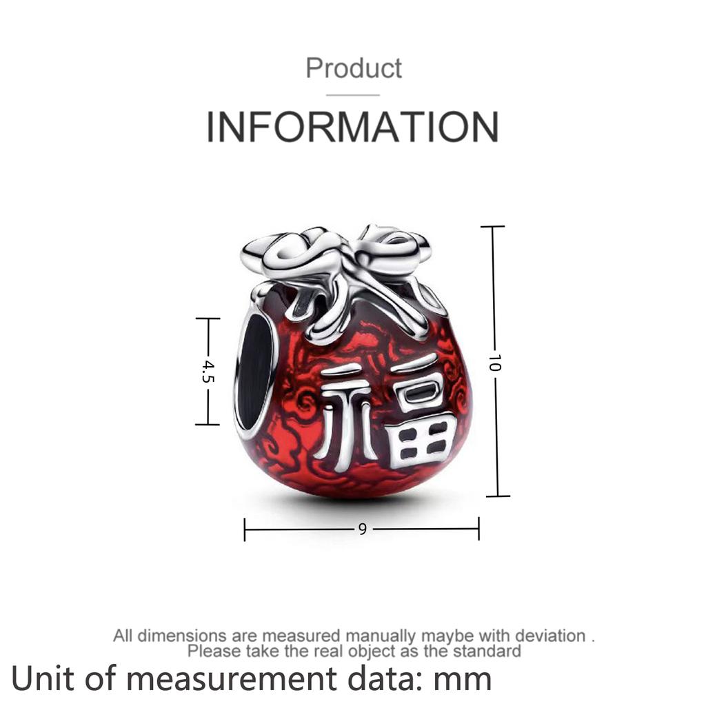 Copper Red Love Series Open Heart Lobster Charm Beads Fit Original Bracelet Trinket For Jewelry Makeing For Women