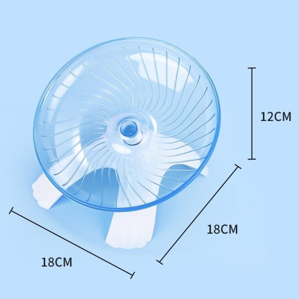 New Acrylic Hamster Running Wheel Anti-slip Silent Spinner Pet Exercise Tool Steel Axle Extra Large Running Disc for Small Pet