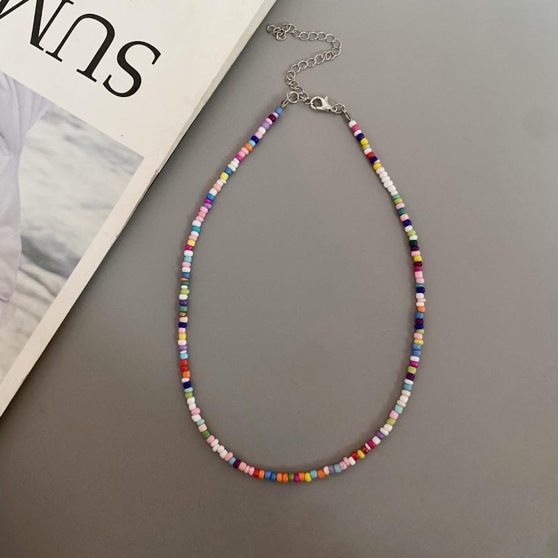 Fashion Choker Necklace for Girl Women White Color Nature Shell Love Heart Fashion Short Necklace Gift for Friend Spring Summer