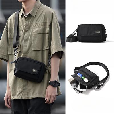 Crossbody Bag Men's Fashion Small Backpack Sports Leisure Bag Student Workwear Mobile Phone Bag Carry Messenger Bag