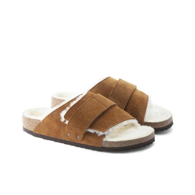 Birkenstock Men s Suede Soft Comfort Slide Sandals Tan 1023202 41