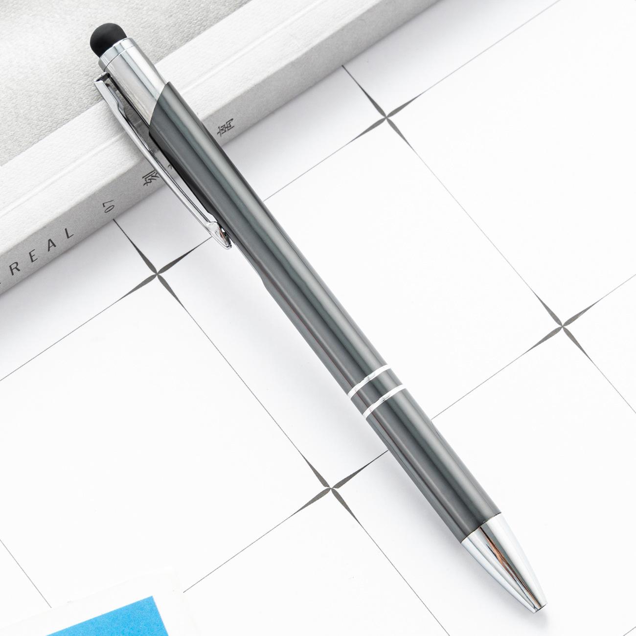 

1 шт. Канцелярские принадлежности для офиса и школы, цветной сенсорный экран, шариковая ручка, симпатичная металлическая ручка Ink Color：Black