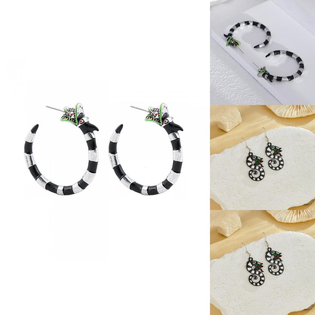 Stunning Alloy Dragon And Snake Earrings With Eye-catching Gothic Style For Fashion-obsessed Individuals