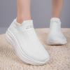 Women's Casual Sports Socks Sneakers Fashionable Thick Sole Air Cushion, Elevated Sloping Heel Rocking Shoes Running Shoes