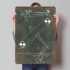 Alte Flugzeugbaupläne Poster Individuell Vintage Metallschilder Wandkunst Retro Blechschild für Schreibtischdekoration Raumdekoration Gaming