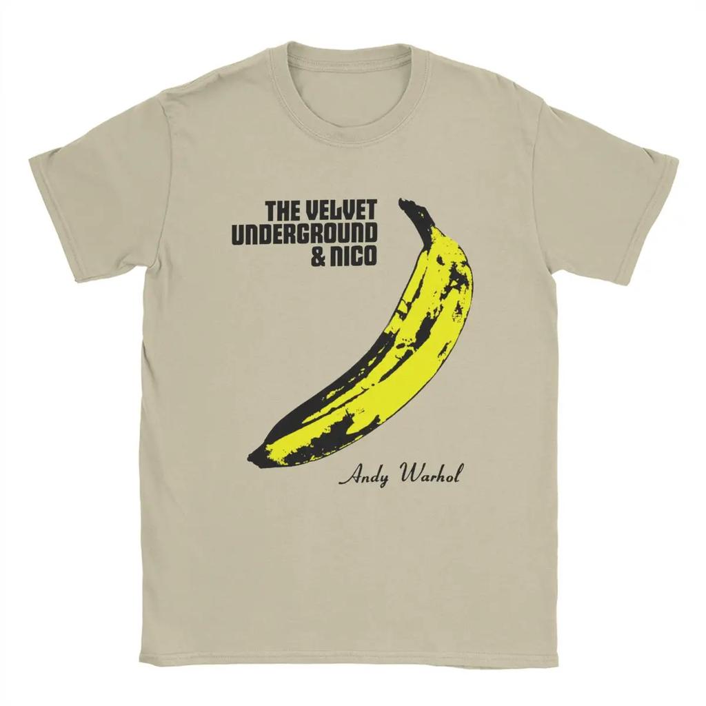 The Velvet Underground and Nico Graphic T‑shirt Andy Warhol Banana Album Art Print Summer Short Sleeve Unisex Casual Oversized Streetwear Tees Tops