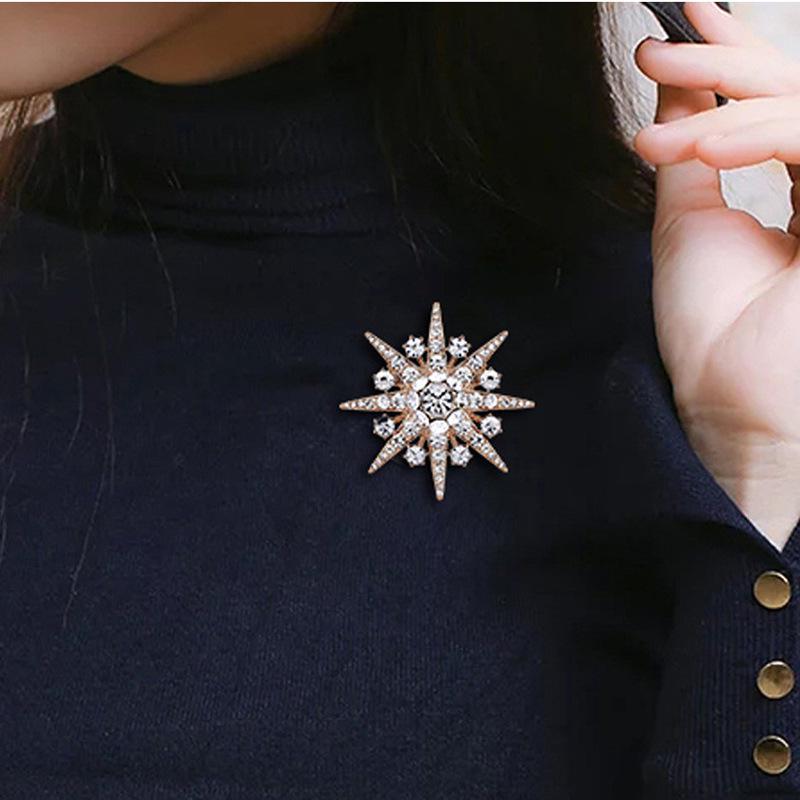 Gedishiti Anti-Exposure Corsage: Korean Style Amashi Suit Star Brooch - Unisex Pin Accessories