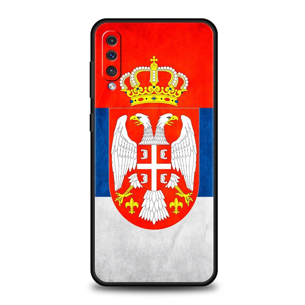 Serbia Flag Phone Case For Samsung Galaxy A12 A14 A32 A50 A70 A20E A20S A10 A10S A22 A30 A40 A34 A54 A42 A52 5G A02S A04s Cover