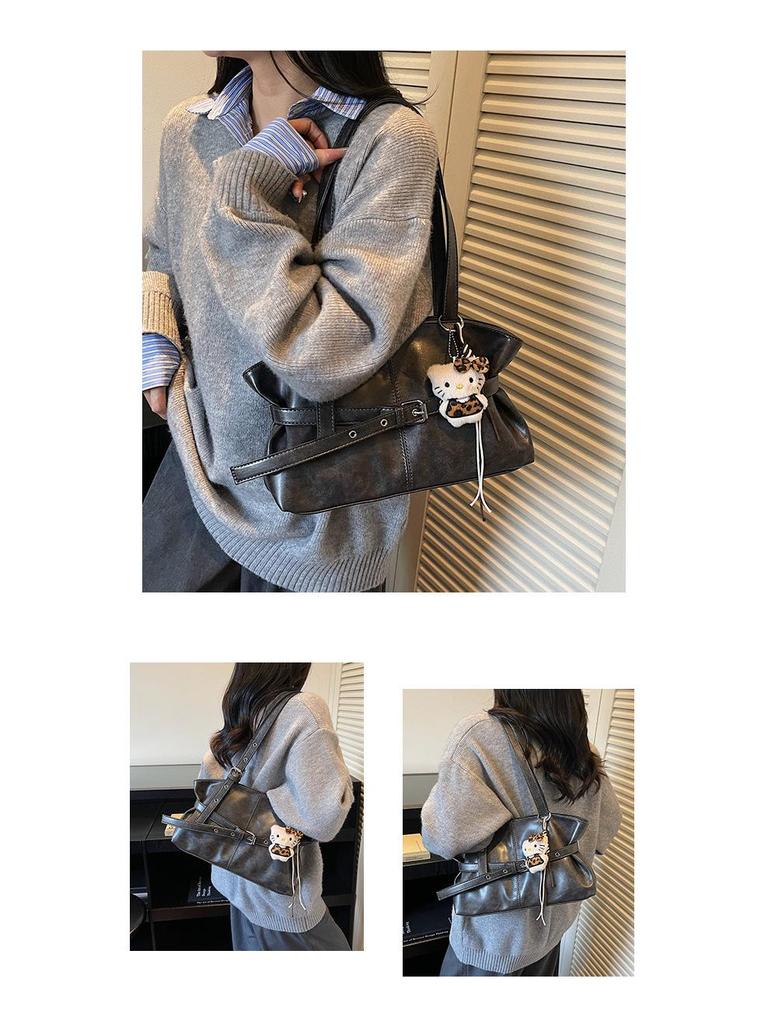 Maillard Retro Women's Underarm Bag - Autumn/Winter 2025 Trendy Niche Tote, Simple Commuter Style.