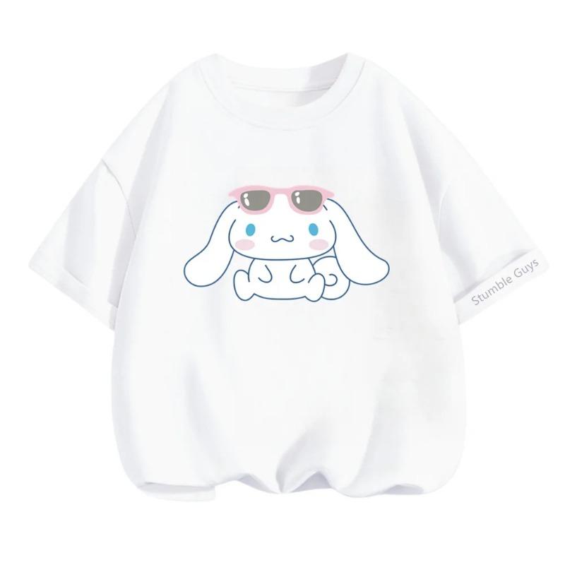 Children Short Sleeved Tees Tshirt Cute Capibara Kids Cotton O-neck Casual Tops Loose T-shirt For Summer Teen Boys Clothes
