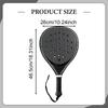 Beach Tennis Padel Racket Carbon Fiber Surface Paddle Racquet with EVA Foam Core for Children