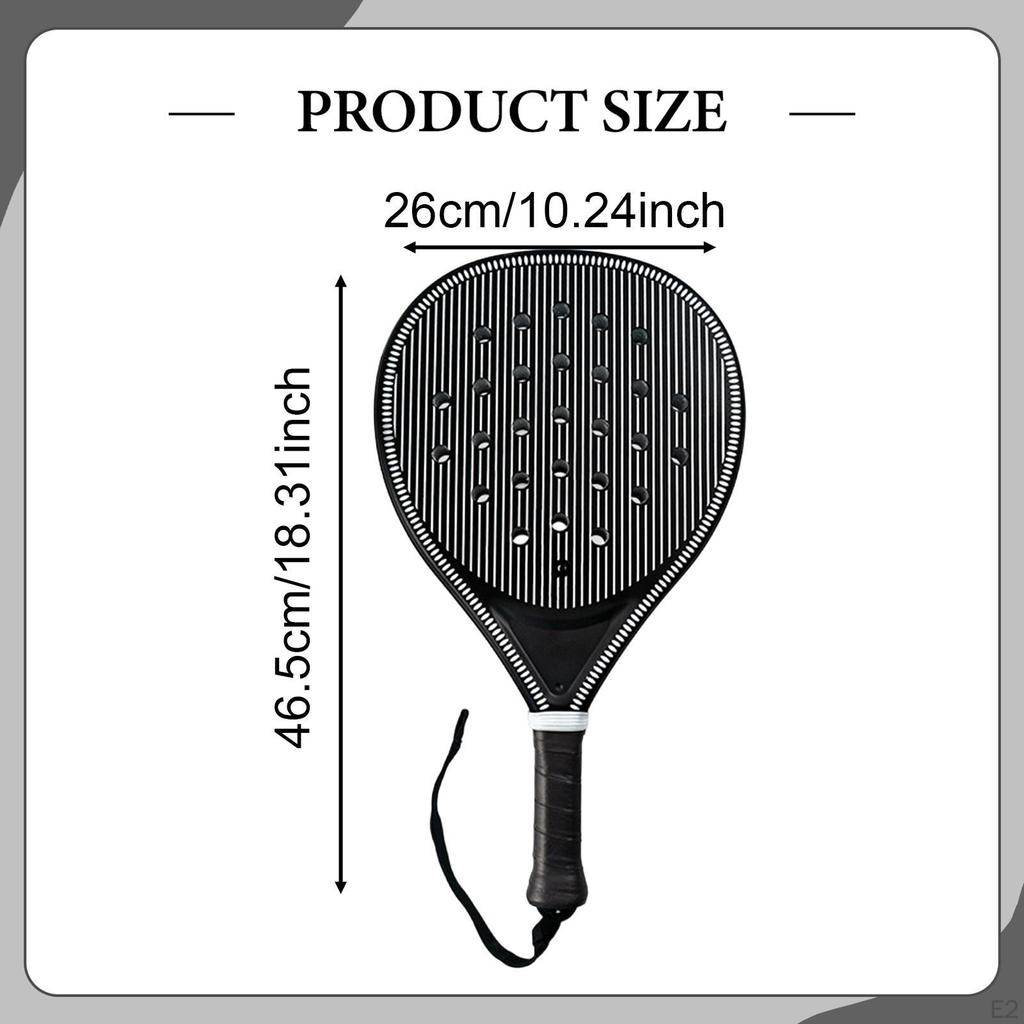 Beach Tennis Padel Racket Carbon Fiber Surface Paddle Racquet with EVA Foam Core for Children