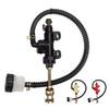 Motorcycle Rear Brake Pump with Fluid Reservoir Cup Foot Hydraulic Refit Rear Brake Master Cylinder Pump