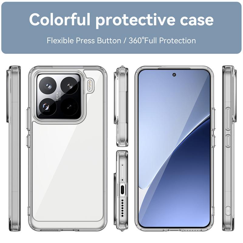 For Xiaomi Mi 15 Pro Case Cover Xiaomi Mi 15 Pro Capas Shockproof Armor Bumper Clear Transparent Multicolour Fundas Mi 15 Pro