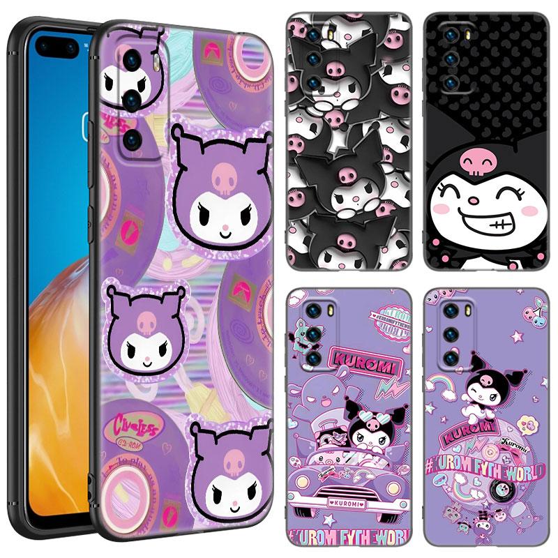 

Милый чехол для телефона Kuromi для Huawei Pura 70 Ultra P20 P30 P40 Lite P60 Art P50 Pro P50E P Smart 2018 2019 2020 2021 Huawei P40 Lite E
