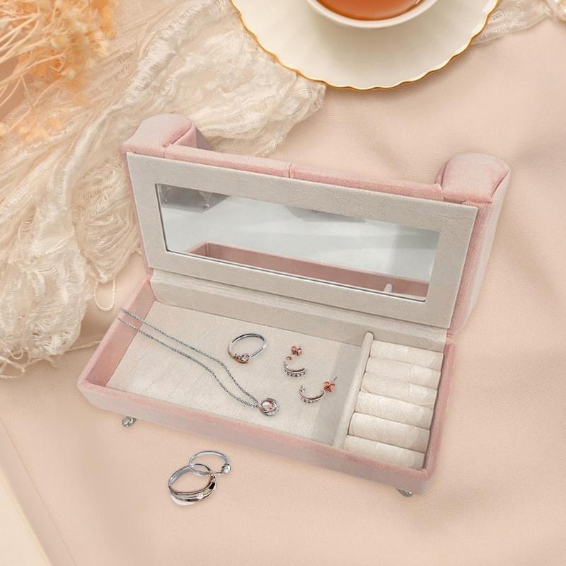 Miniature 1/6 Scale Dollhouses Furniture Sofa Jewelry Storage Box for Doll House Accessories