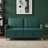 2 Seater Storage Sofa in Dark Green 152 x 78 x 87 cm Polyester