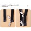 10 Set Non-Slip Stopper Metal Zipper Closure Head Zip End Lock Clothes Zippers Bottom Socket Repair Kit Accessories