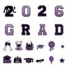 Graduation Party Car Decor 2026 Magnetic Decals Waterproof Magnets Celebration Fade-Resistant Reusable for Vehicles Fridge