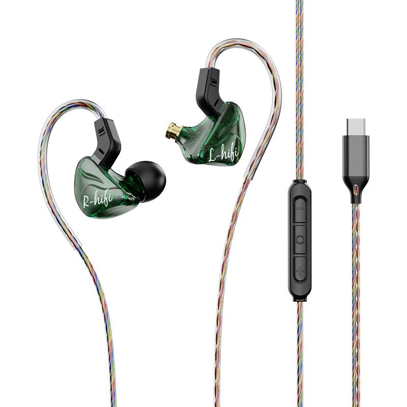 HiFi Sounds Type C 3.5mm Wired Earphones In Ear Monitor Earbuds Noise Reduction Headphones Gamer Headsets for Samsung OPPO VIVO Xiaomi Huawei