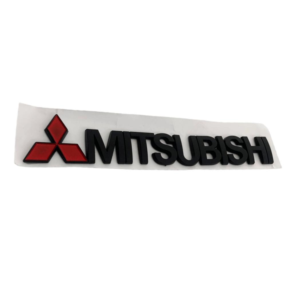 1Pcs 150mm 3D ABS Zinc Alloy Car Body Emblem Badge for Mitsubishi Outlander Pajero Lancer Exterior Decorative Creative Sticker