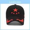 Flag Fivepointed Star Hat Embroidered Duckbill Hat Baseball Cap Sun Hat Visor