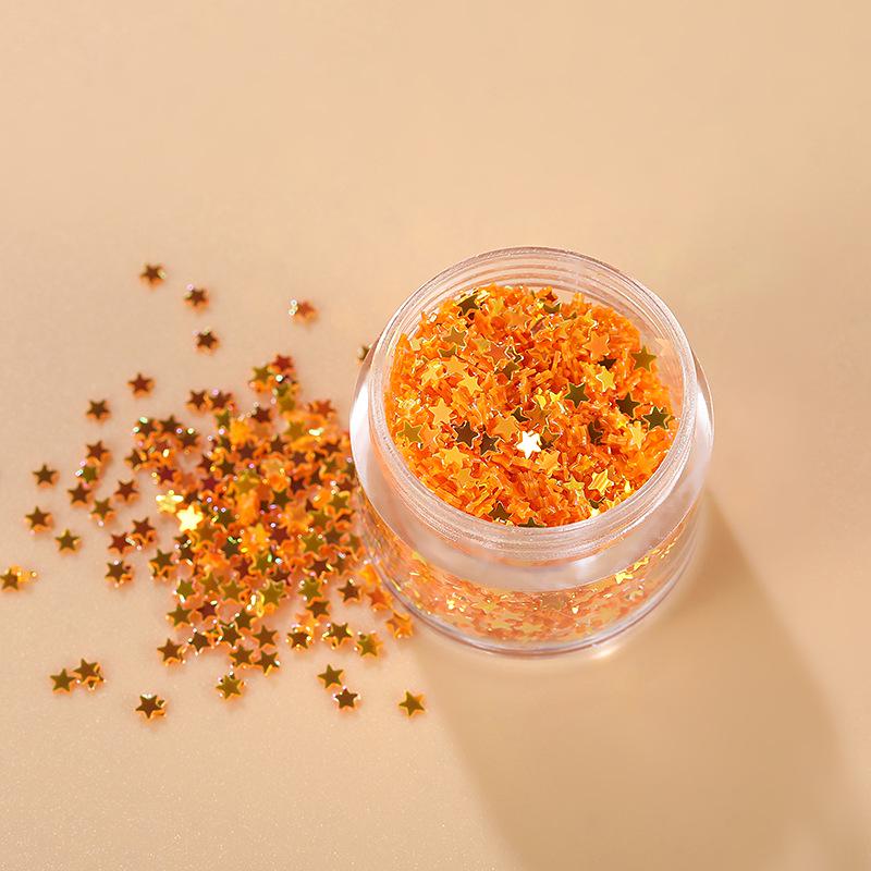 Korean Laser Star Nail Art Stickers: Trendy Handmade Glitter Decorations