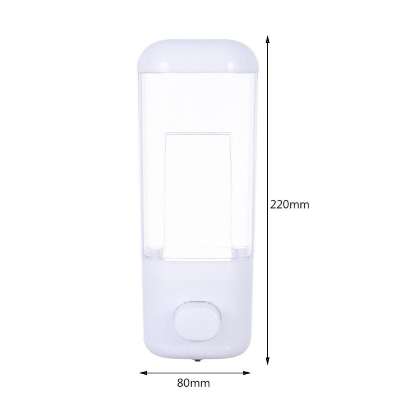 500/1000ML Wall Mounted Manual Press Soap Shampoo Hotel Shower Gel Container Bottle Single/Double Head Bathroom Liquid Dispenser