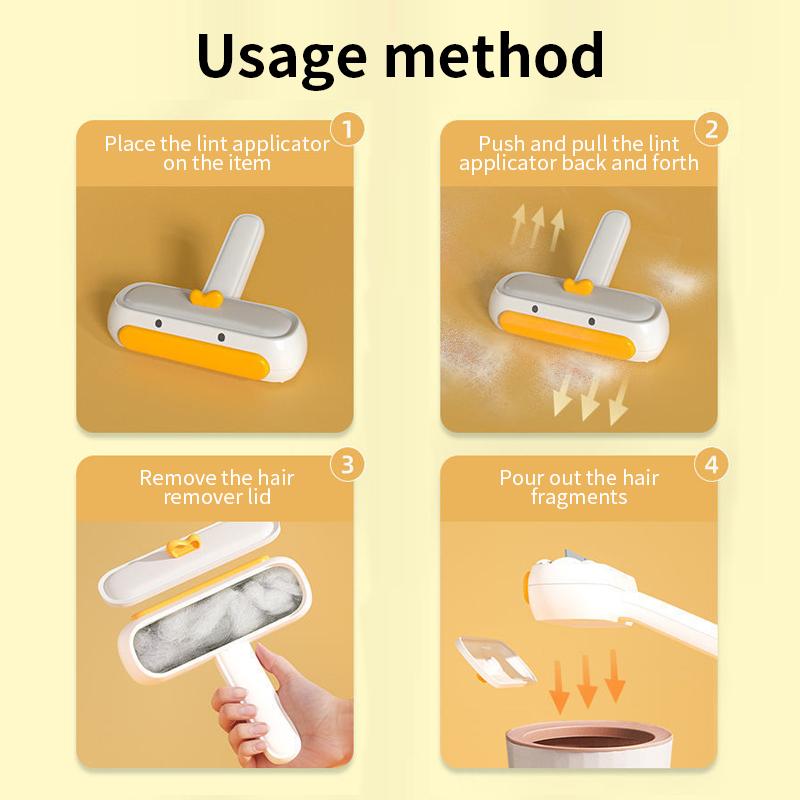 Little Duck Hair Removal Brush Cartoon Hair Scraper Pet Hair Remover Clothes Sofa Pet Hair Brush Household Cleaning Tools Pet Supplies