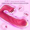 3-in-1-Sexspielzeug-Vibratoren, Dildo, Sexspielzeug für Erwachsene, Klitoris-G-Punkt-Vibrator mit 10 Wackel-, Vibrations- und Leckmodi für Frauen