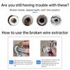 4/6 Point Universal Extractor for Faucet Angle Valve Break Wire&Triangle Valve Head Screws Multifunction Screw Removal Bolt Kit