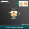 1" To 6-fen Brass Male/Female Thread Water Pipe Repair Core Pressure Gauge Connector