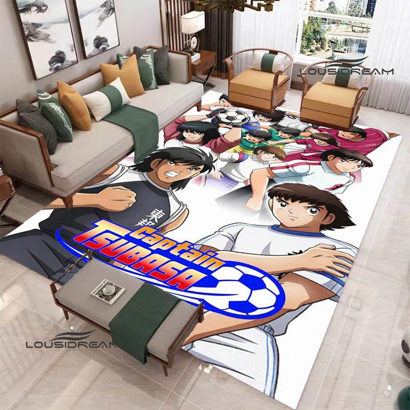 2026 Captain Tsubasa Cartoon Carpet Living Room Bedroom Carpet Balcony Bathroom Non-slip Door Mat Photography Props Birthday Gift