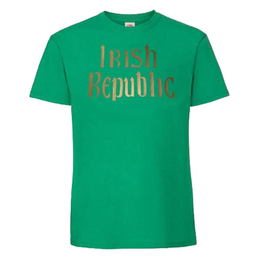 Adults Irish Republic Ireland Independent State Country Unisex Green TShirt 2XL