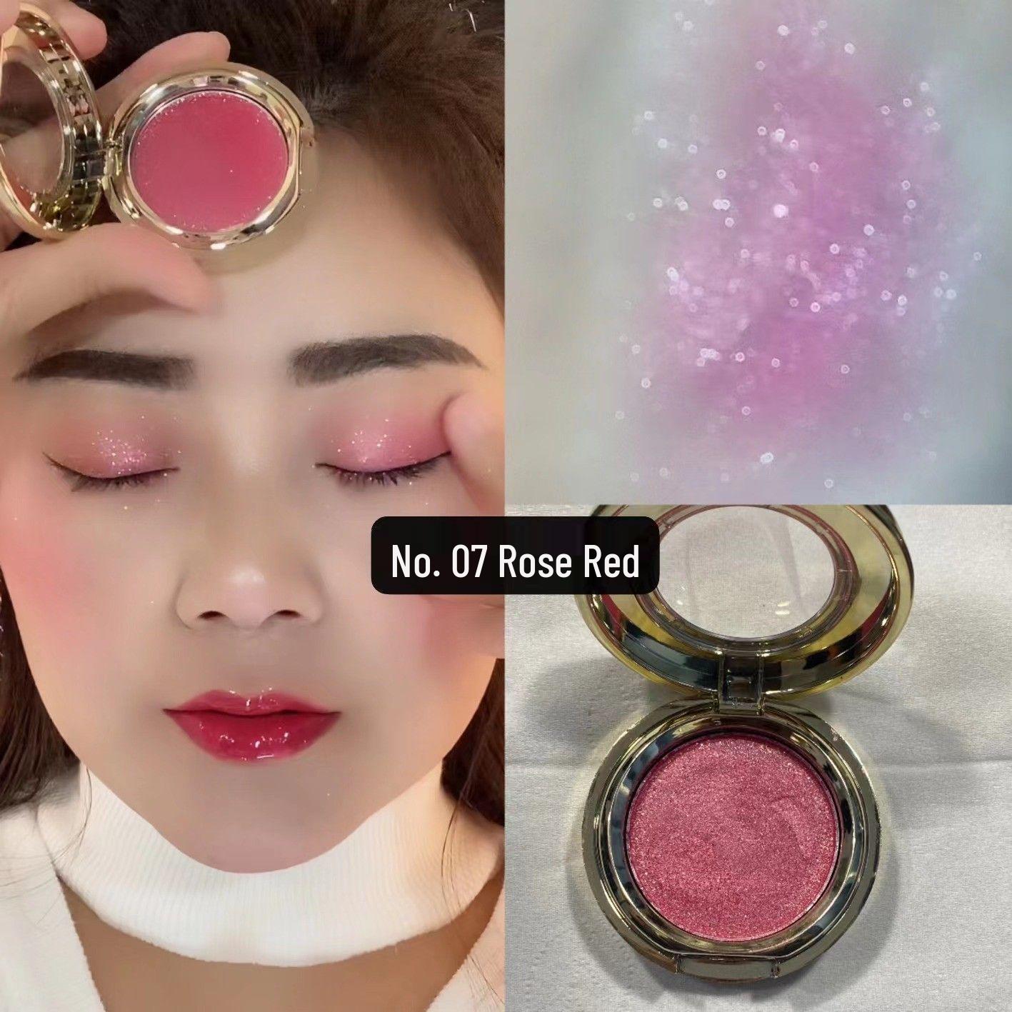 

2023 Spring/Summer Douyin Violet Rose Red Glitter Eyeshadow - Featuring Winnie the Pooh