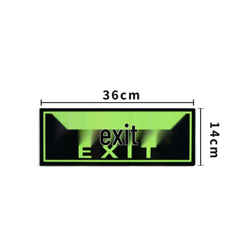 YUE YANG Self-Luminous Exit Sign (5-Pack)