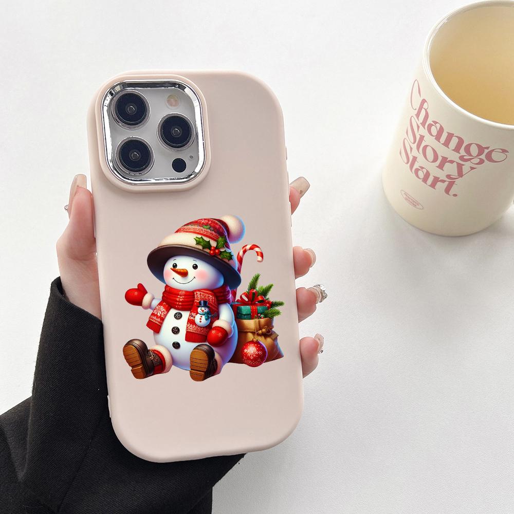 N101 Веселые рождественские художественные мягкие чехлы для телефонов Samsung S24 S23 — фото 20