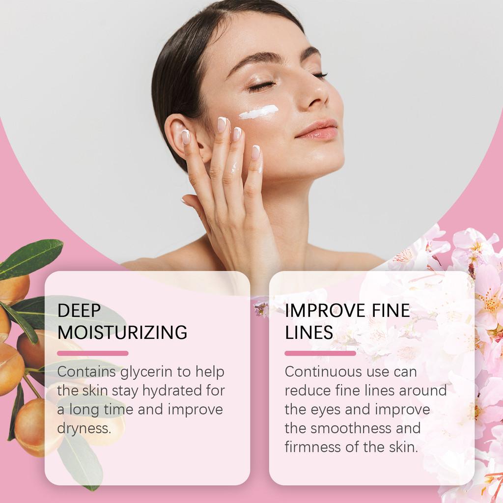 Jaysuing Sakura Hydrating Eye Cream For Firming Brightening Moisturizing Under Eye Area