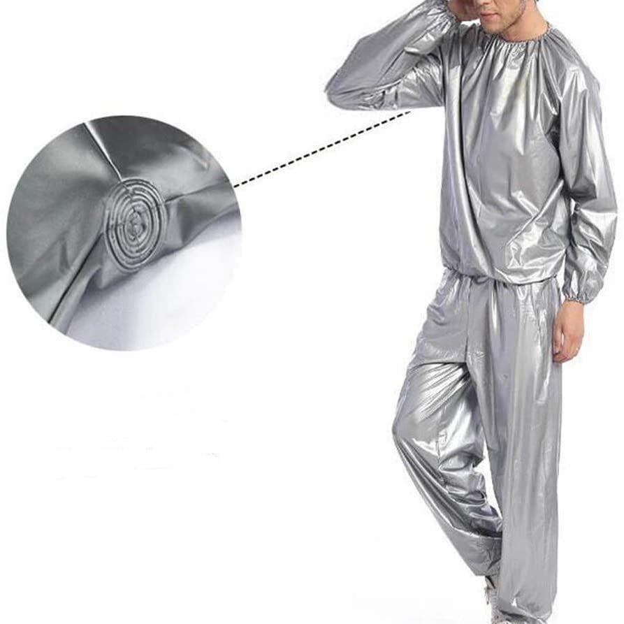 PVC Sauna Clothes Unisex Sports Fitness Sweat Clothes Sauna Suit Sweat Clothes