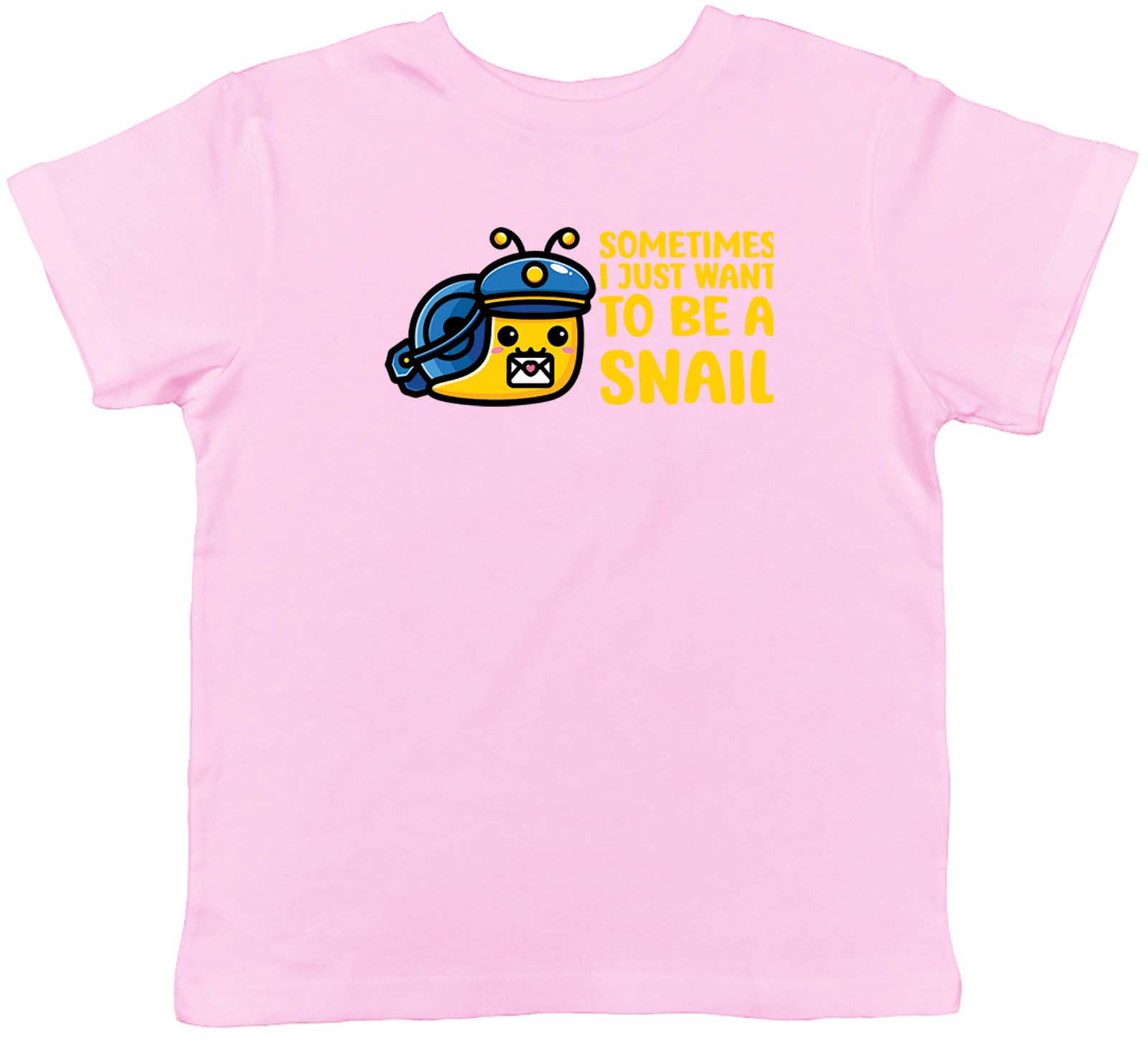 Sometimes I Just Want To Be Snail Animal Childrens Kids T-Shirt Boys Girls Gift 140