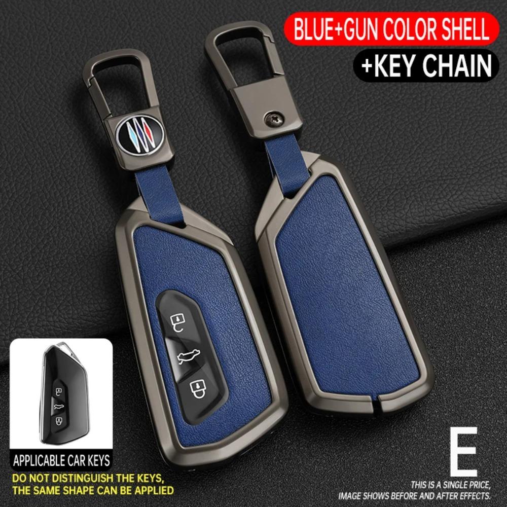 Alloy Car Key Case Cover for VW Volkswagen Golf 8 MK8 ID.3 ID.4 Cupra Skoda Octavia A8 SEAT Leon MK4 2020 2021 Formentor Tarraco