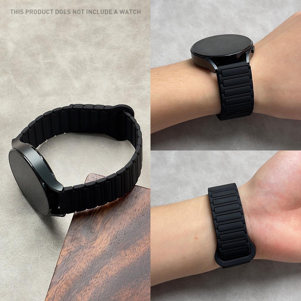Wave Pattern Magnetic Strap for Huawei GT5/5 Pro/4/3/3 Pro Comfortable Flexible Smartwatch Replacement Fitness Watch Band