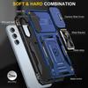 Shockproof Armor Phone Case For Samsung Galaxy A56 A36 A26 A16 A55 A35 A25 A73 Slid Camera Protect Magnetic Hybrid Ring Cover