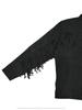 Fringed Motorcycle Leather Designer Suede Lambskin Black Handmade Jacket Men
