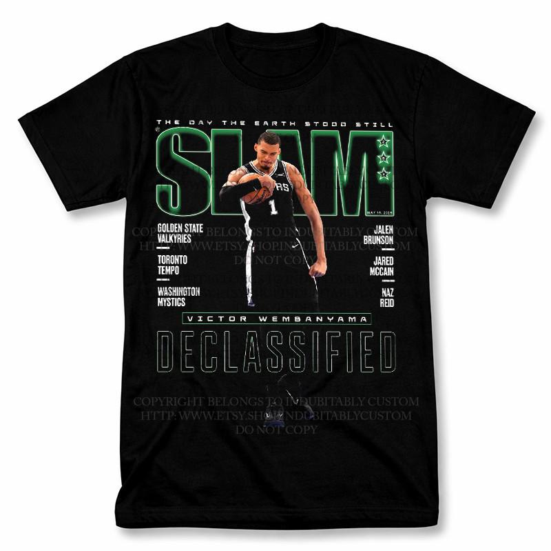 Victor Wembanyama Vintage Basketball Shirt Retro Fan Graphic Tee XXL