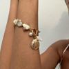 Retro Strandstil Snäcka Sjöstjärna Smyckesset 2025 Trendig Semestergåva Bohemisk Legering Hänge Blomma Chokers Halsband Armband Set