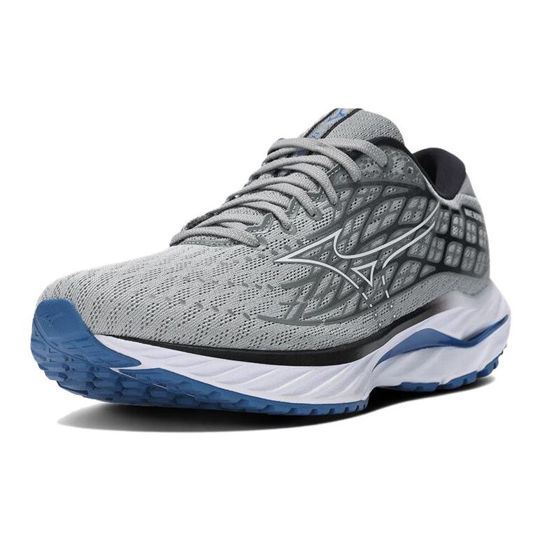 Mizuno Wave Inspire 20 Comfortable Versatile Slip Resistant Durable Breathable Low Top Casual Running Shoes Unisex Sneaker Gray J1GC244405