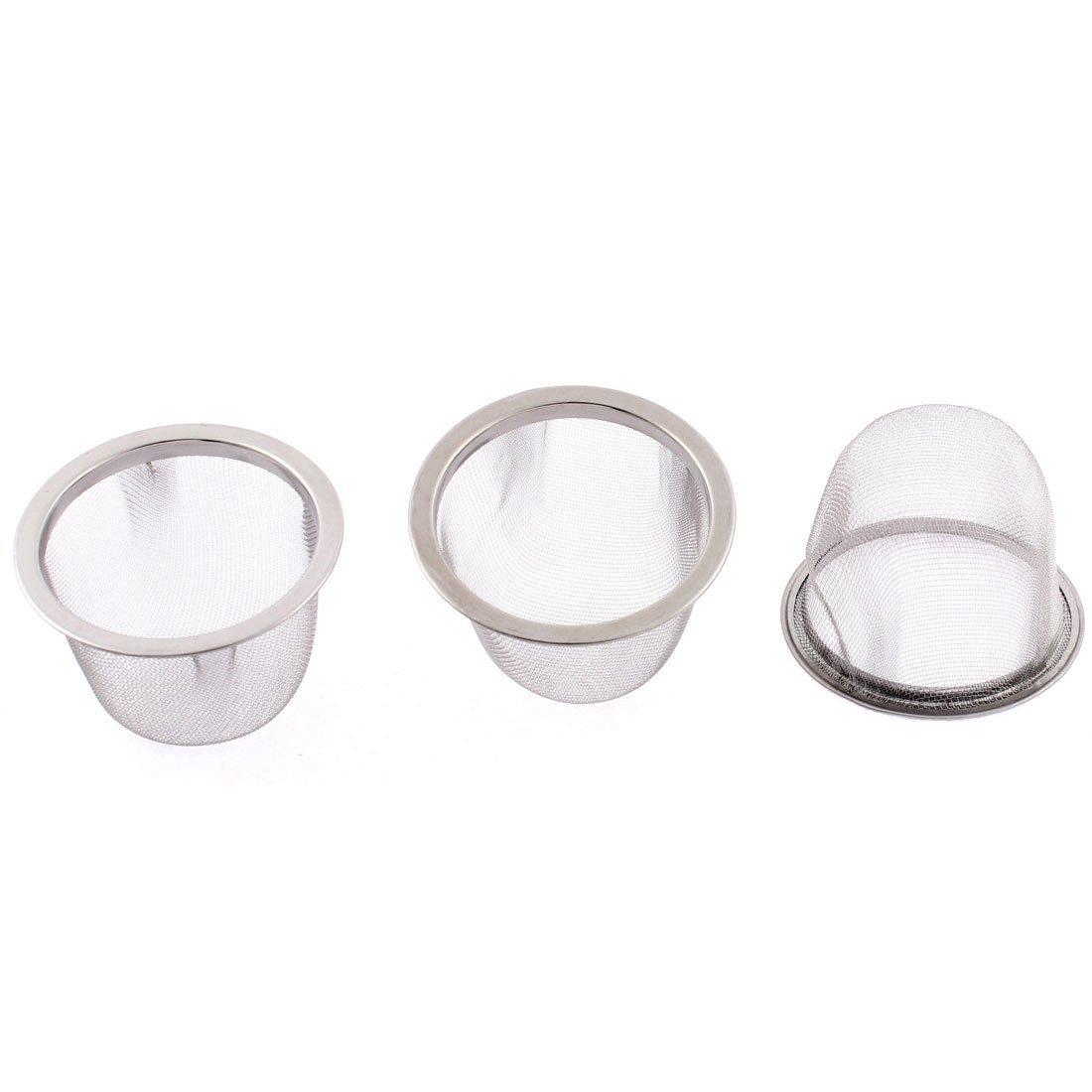 

uxcell 63mm Stainless Steel Tea Strainer, Mesh Strainer for Fritters, Loose Spices, and Infusers, Pack of 3