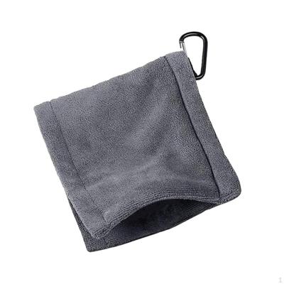 Golf Ball Cleaning Towel Adults with Carabiner Hook Cleaner Wipe Cloth for Golfers