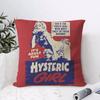 HHysteric Glamour Girl Cushion Cover Eco Linen Pillow Case DoubleSided Print Breathable Durable Zipper Home Decor Gift